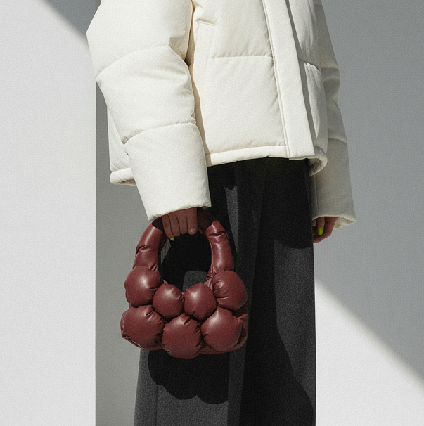 Geantă handmade The Bulb Bag Mini - Chianti