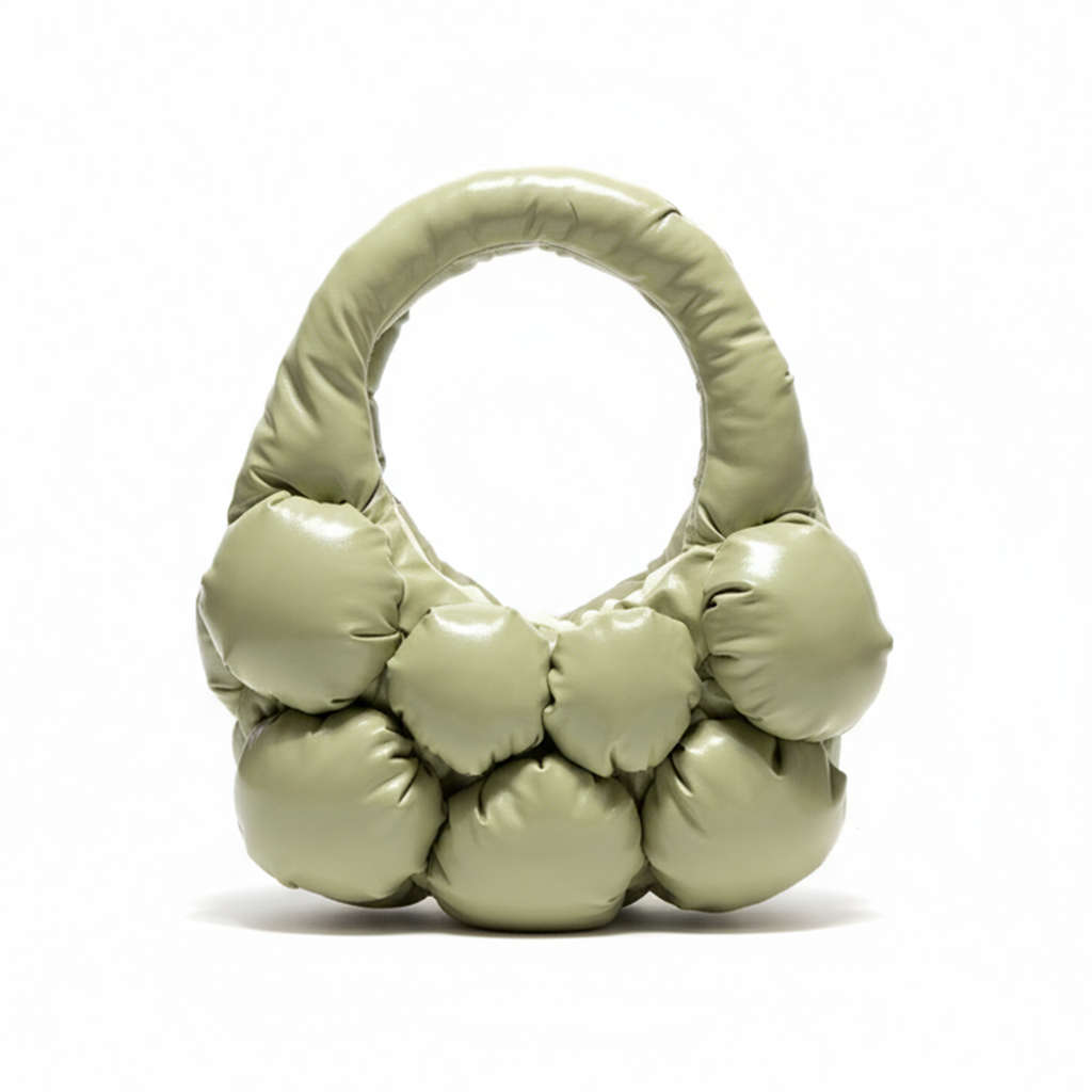 Geantă handmade The Bulb Bag Mini – Matcha Latte