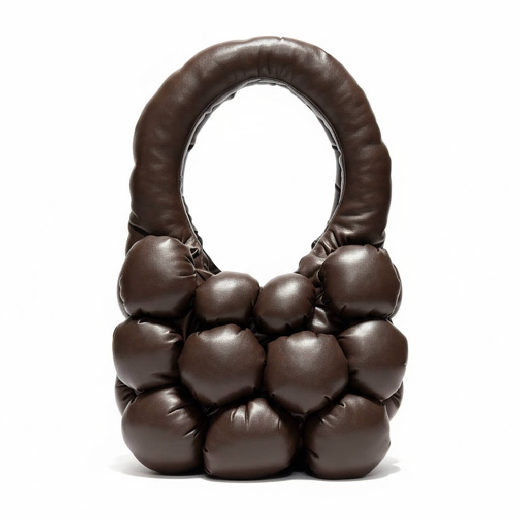 Geantă handmade The Bulb Bag Original – Choco