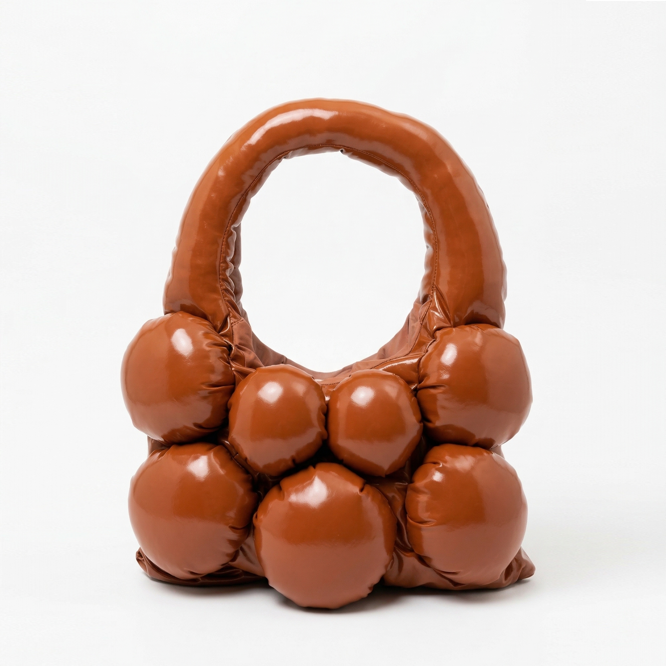 The Bulb Bag Mini Caramello Lucido