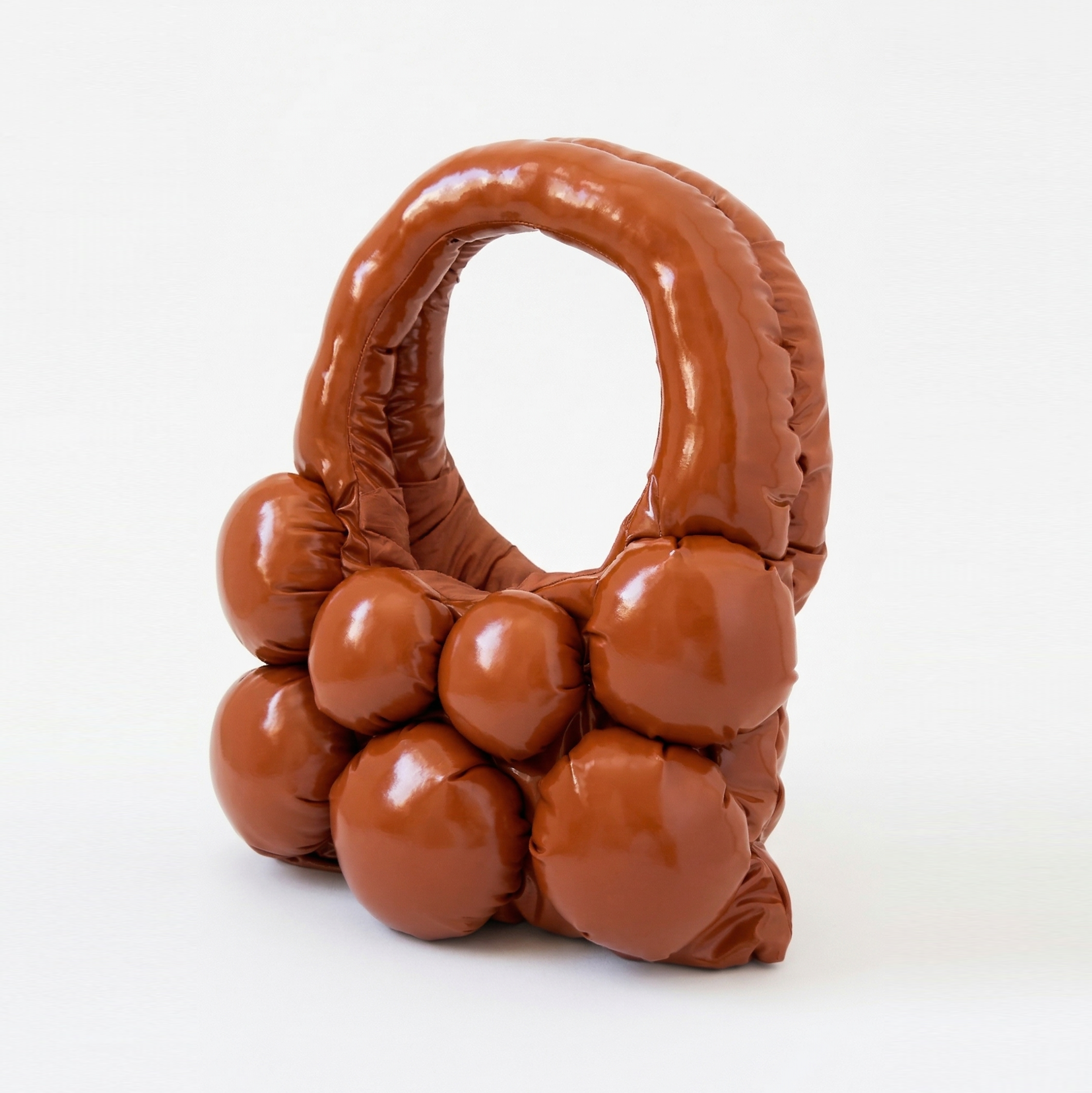 The Bulb Bag Mini Caramello Lucido