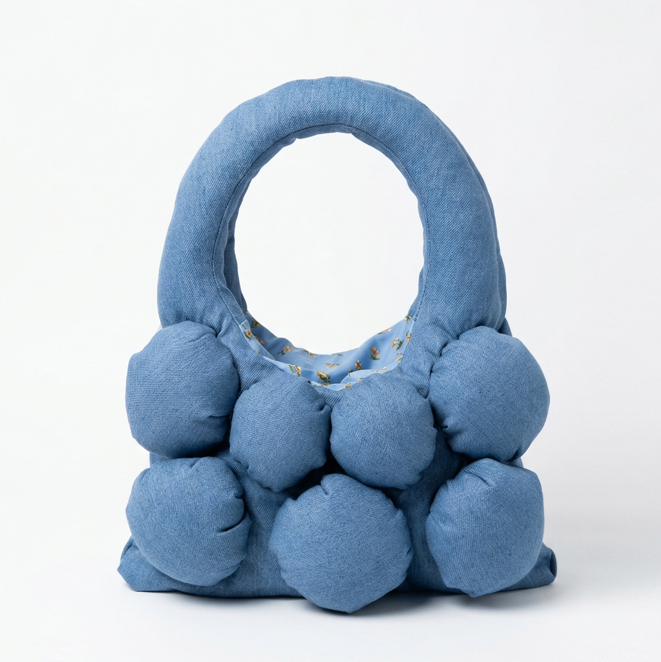 The Bulb Bag Mini Denim in Fiore