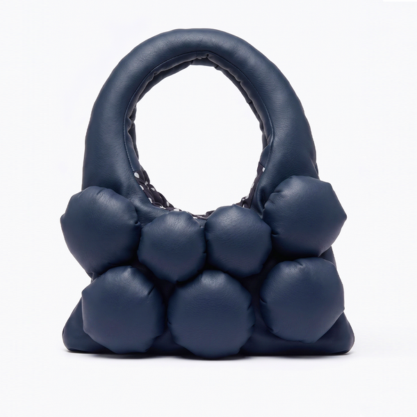 The Bulb Bag Mini Blu a Pois